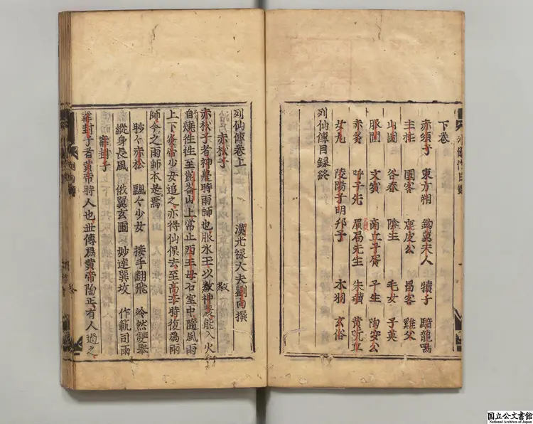 列仙伝  著者劉向（漢）寛永刊本