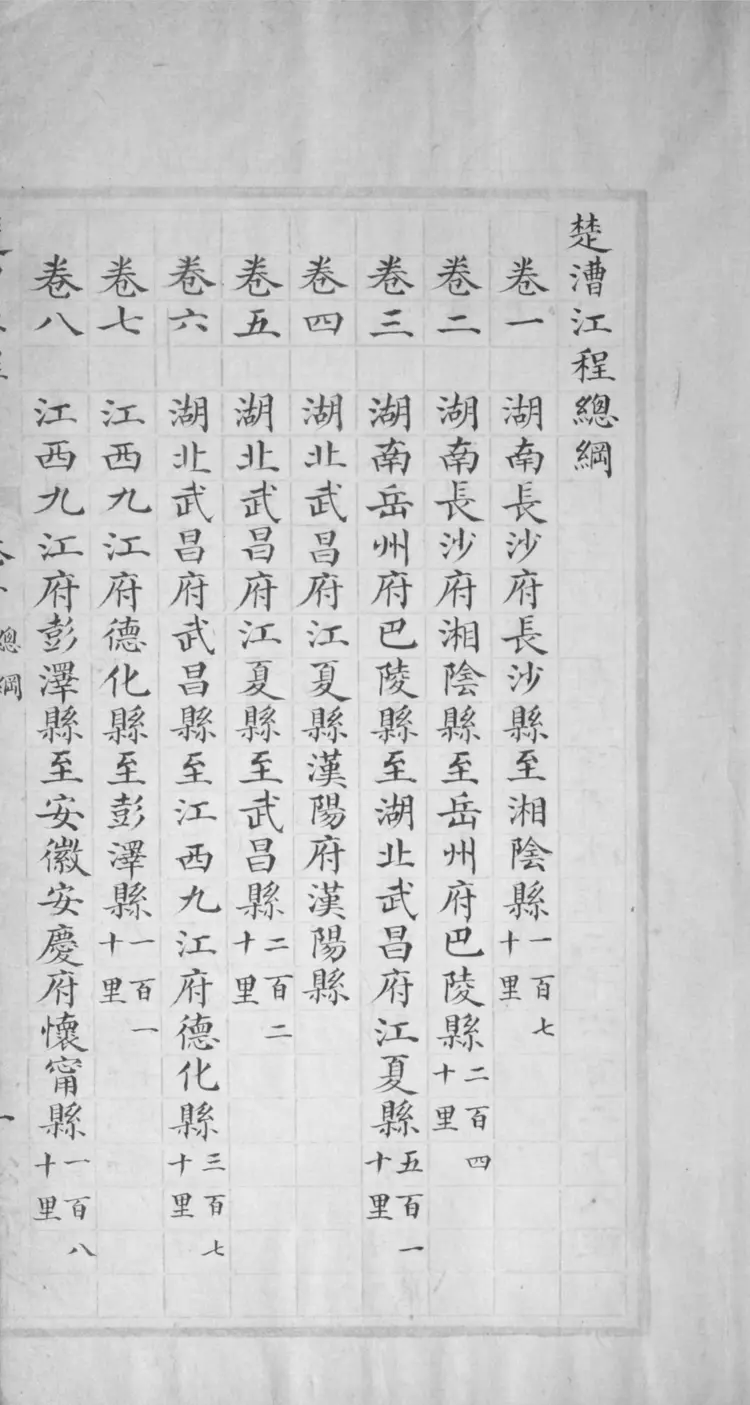 楚漕江程 楚漕江程