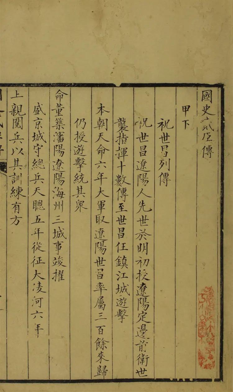 國史貳臣傳.甲編三卷.乙編三卷.貳臣表一卷