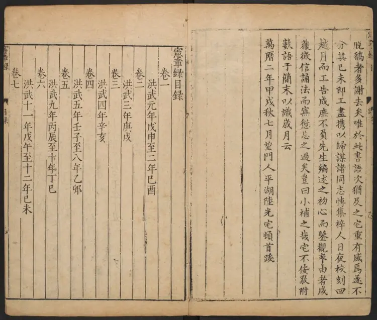 宪章录四六卷.明·薛应旂撰.万历二年刊本 宪章录四六卷.明·薛应旂撰.万历二年刊本