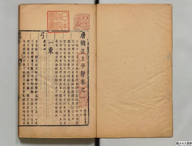 唐韻正 著者顧炎武(清)清刊本 唐韻正 著者顧炎武(清)清刊本