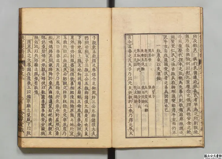 欽定康済録 著者陸曾禹(清)寛政07年刊本 欽定康済録 著者陸曾禹(清)寛政07年刊本