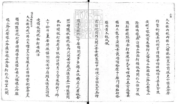 346 中海木瓦石作做法尺寸清冊不分卷 清鈔本 346 中海木瓦石作做法尺寸清冊不分卷 清鈔本