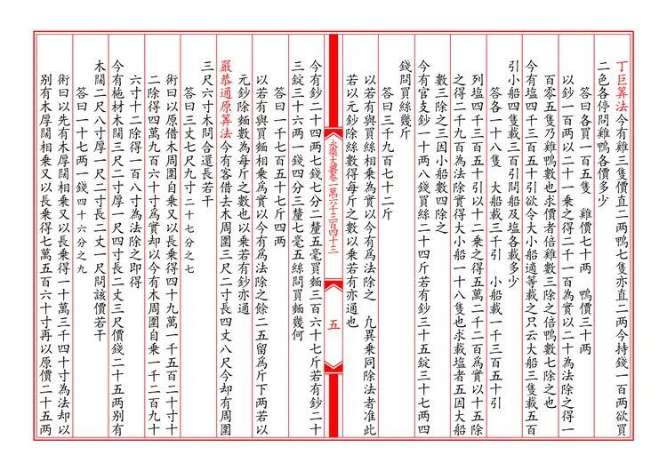 《永乐大典》算法仿真文字版