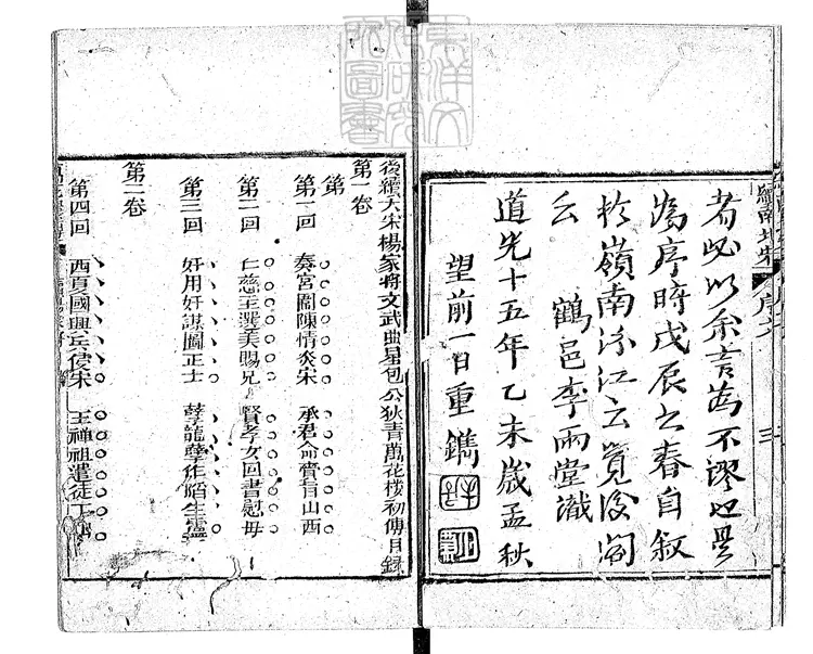 869 後續大宋楊家將文武曲星包公狄青初傳六十八回 咸豐九年同文堂刊本 869 後續大宋楊家將文武曲星包公狄青初傳六十八回 咸豐九年同文堂刊本