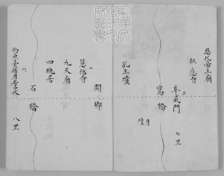 105 西陵細路程　鈔本