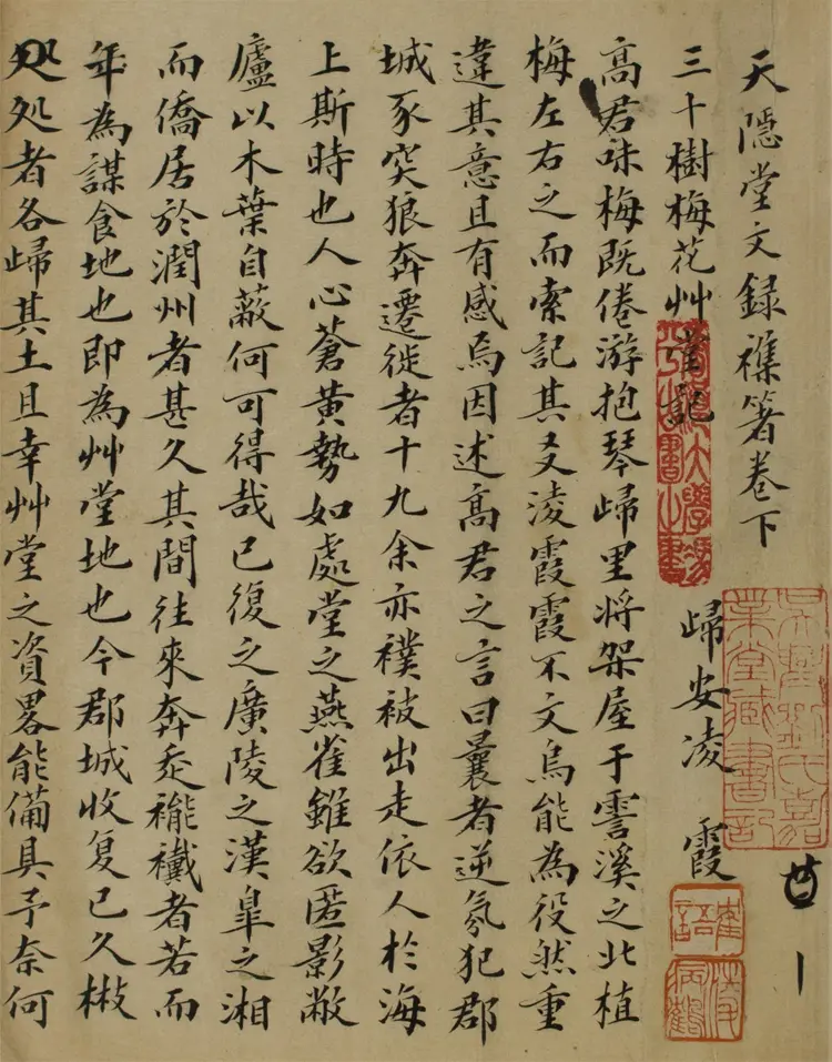 天隱堂文錄雜著.二卷