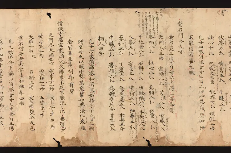 医心方.丹波康赖撰.24.卷二十四.总三十卷.十二世纪抄本.东京国立博物馆藏