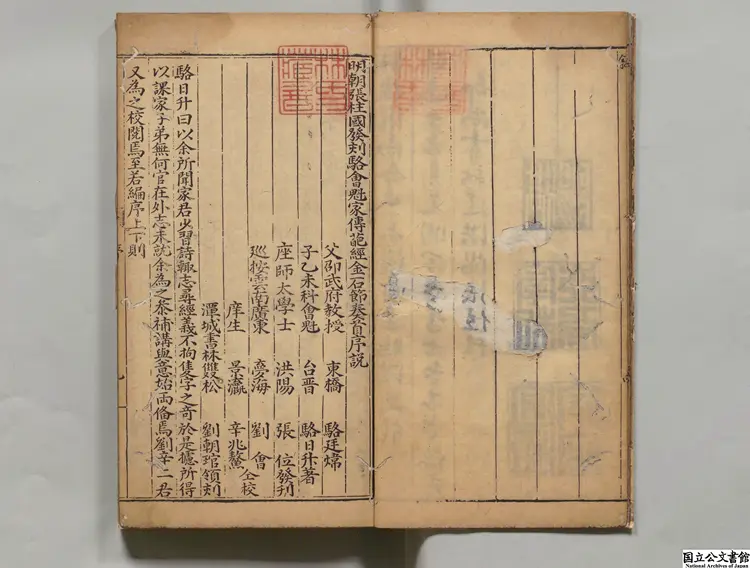 明朝張柱国発刻駱会魁家伝葩経講意金石節奏 著者駱廷煒(明)/著者駱日升(明)明万暦25年劉氏安正堂刊本 明朝張柱国発刻駱会魁家伝葩経講意金石節奏 著者駱廷煒(明)/著者駱日升(明)明万暦25年劉氏安正堂刊本