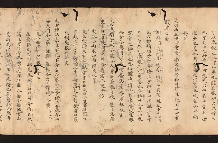 医心方.丹波康赖撰.26.卷二十六.总三十卷.十二世纪抄本.东京国立博物馆藏