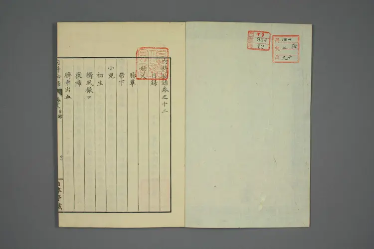 内科秘录卷十二