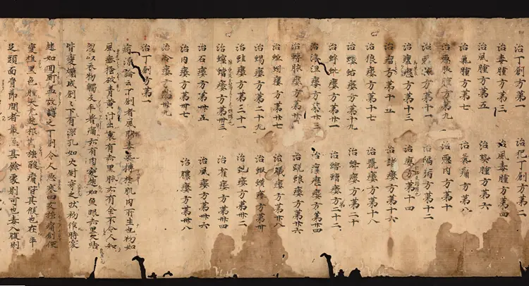 医心方.丹波康赖撰.16.卷十六.总三十卷.十二世纪抄本.东京国立博物馆藏 医心方.丹波康赖撰.16.卷十六.总三十卷.十二世纪抄本.东京国立博物馆藏