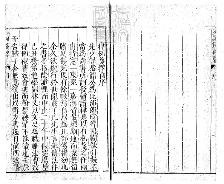 142 大明律附例三十卷首一卷　萬曆四十年序刊本