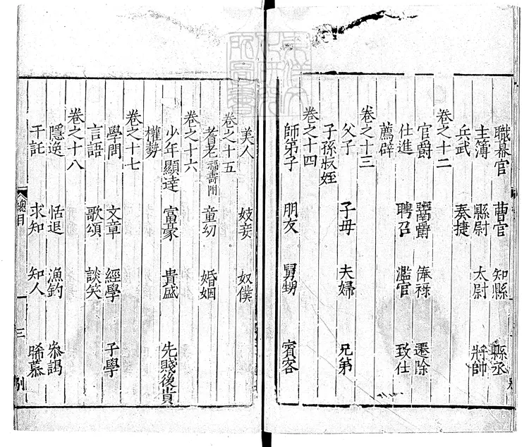 426 錦繡萬花谷別集三十卷　嘉靖十五年序錫山秦汴鏽石書堂刊本後修