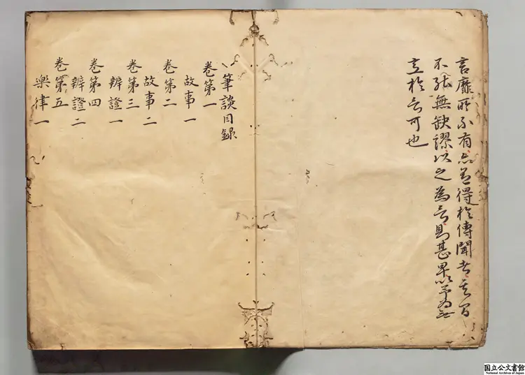 筆談 著者沈括(宋)江戸初写本 筆談 著者沈括(宋)江戸初写本