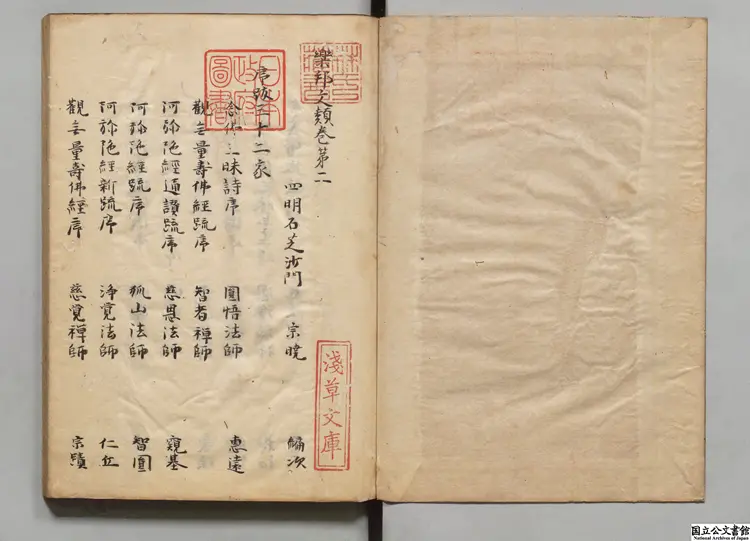 楽邦文類 編者釈宗暁（宋）江戸初写本