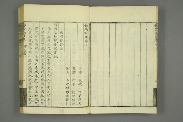 伤寒论注来苏集卷三