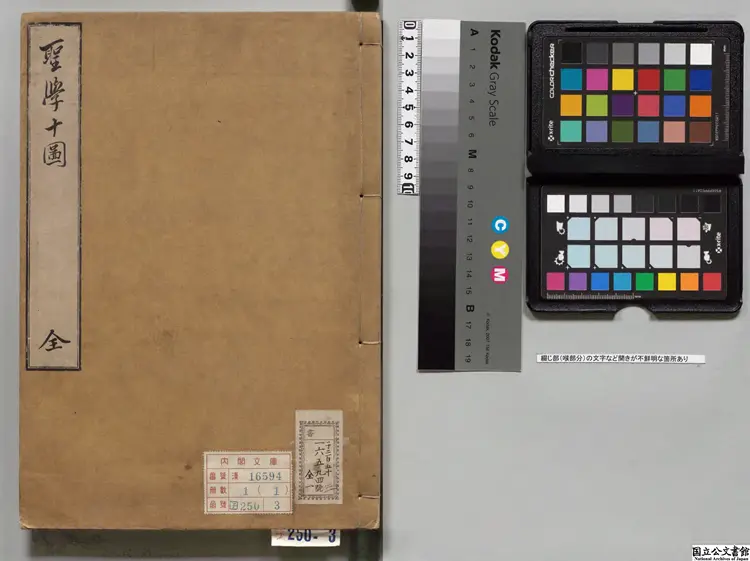 聖学十図 著者李滉（朝鮮）朝鮮隆慶06年栄川郡刊本