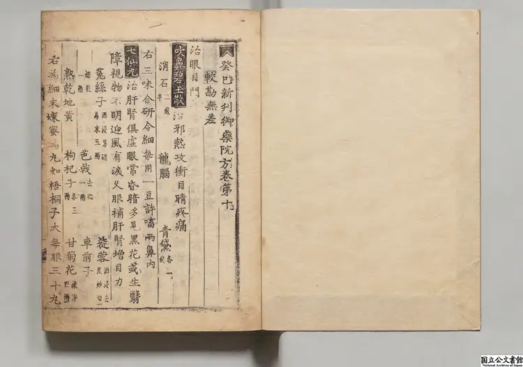 癸巳新刊御薬院方  編者許国禎（元）朝鮮刊本