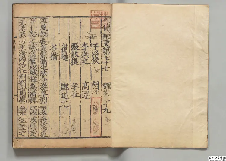 魏書 選者魏収(北斉)宋刊本 魏書 選者魏収(北斉)宋刊本