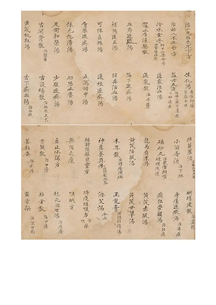 济世药方手抄珍藏24页 济世药方手抄珍藏24页