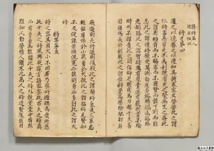 武徳全書 編者李槃(明)/校訂者彭好(明)江戸初林羅山写本 武徳全書 編者李槃(明)/校訂者彭好(明)江戸初林羅山写本