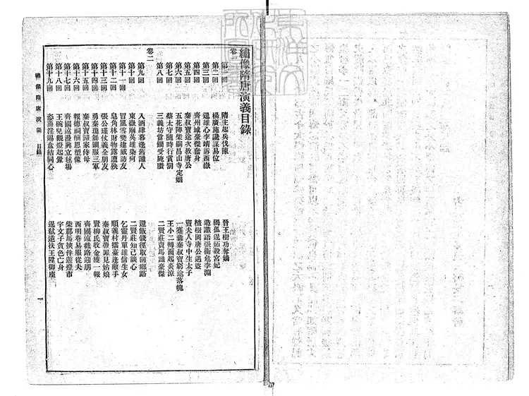 861 繡像隋唐演義一百回　民國□年上海商務印書館排印本