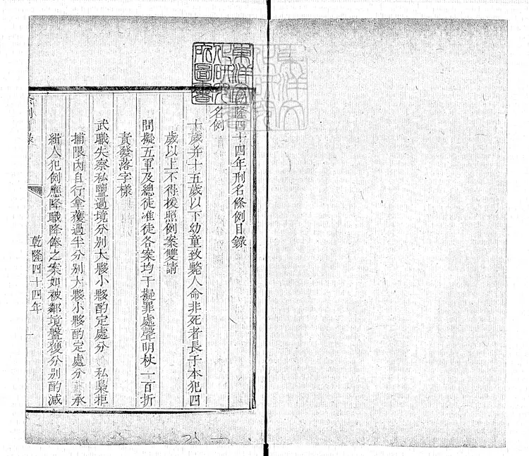 173 刑名條例不分卷 乾隆四十六年刊本 173 刑名條例不分卷 乾隆四十六年刊本