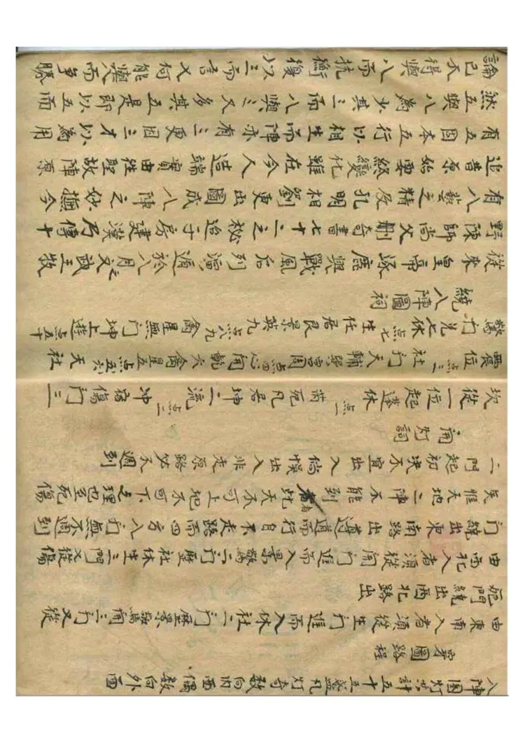 罕见奇门遁甲古阵法摆设手抄本