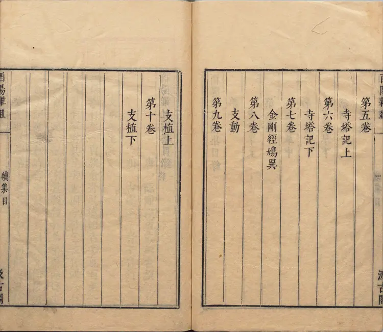 酉阳杂俎.续集.十卷.唐.段成式著.明.毛晋.校.明末虞山毛氏汲古阁刊本