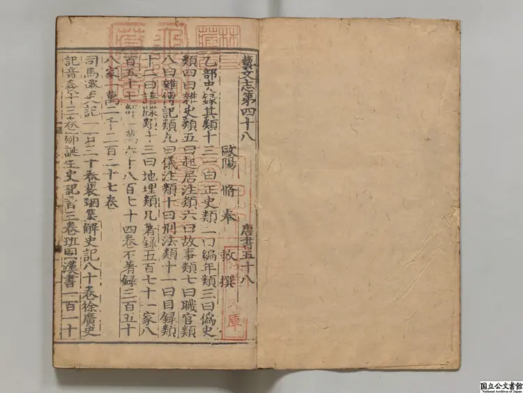 唐書甲 選者欧陽脩(宋)元刊本 唐書甲 選者欧陽脩(宋)元刊本