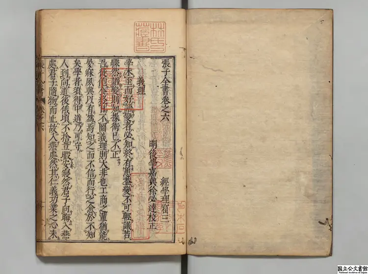 周張全書 編者徐必達（明）延宝03年刊本