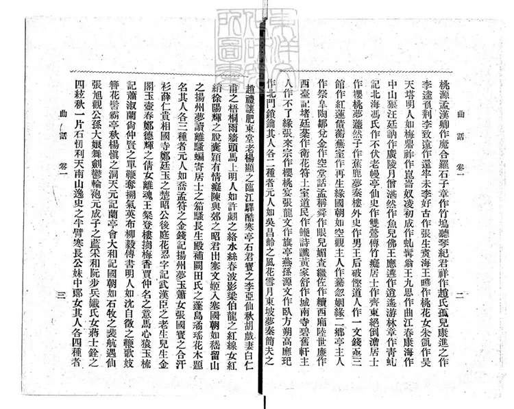 809 曲話五卷　民國五年上海有正書局排印本