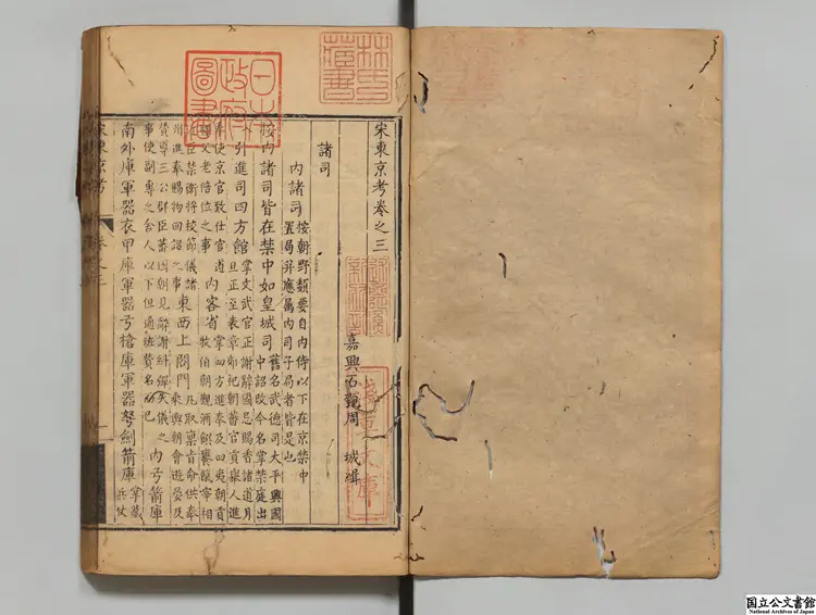 宋東京考  著者周城（清）清乾隆03年刊本