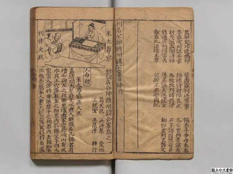 新刻名公神断明鏡公案 著者呉沛泉（明）明王氏三槐堂刊本