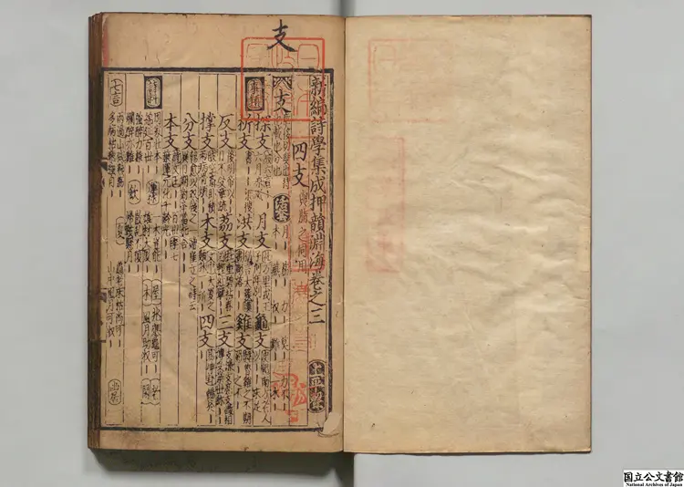 詩学集成押韻淵海 編者厳毅(元)元後至元06年蔡梅軒刊本 詩学集成押韻淵海 編者厳毅(元)元後至元06年蔡梅軒刊本