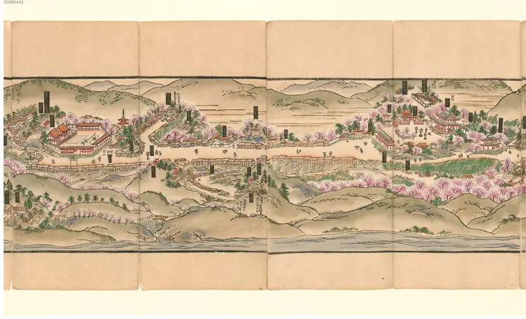 和州芳野山胜景図