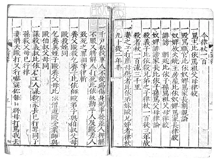 213 大明律例附解殘二卷（存卷第二第三）　嘉靖二十三年邗江書院重刊本