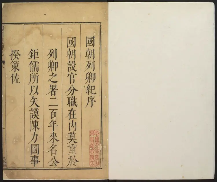 国朝列卿纪 国朝列卿纪