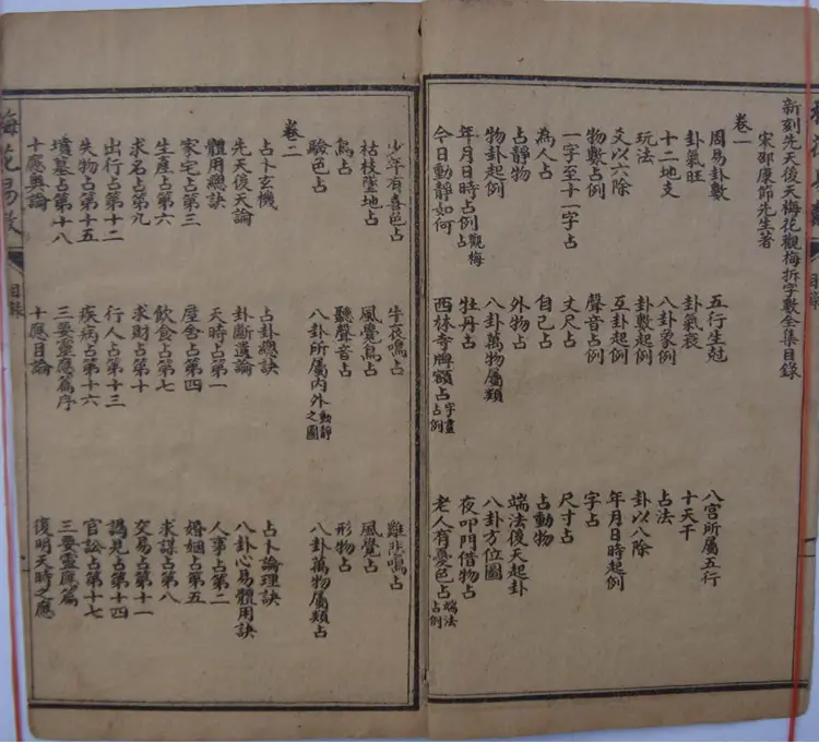 宋 邵康节 《梅花易数》古本 宋 邵康节 《梅花易数》古本