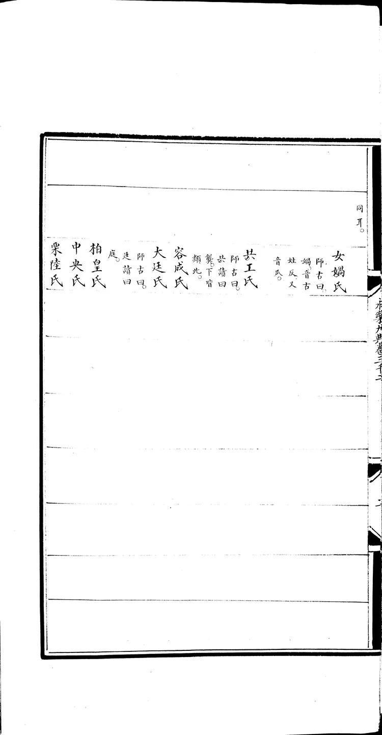 《永乐大典》卷3002人字大英图书馆藏明嘉靖隆庆间内府重写本（黑白版）