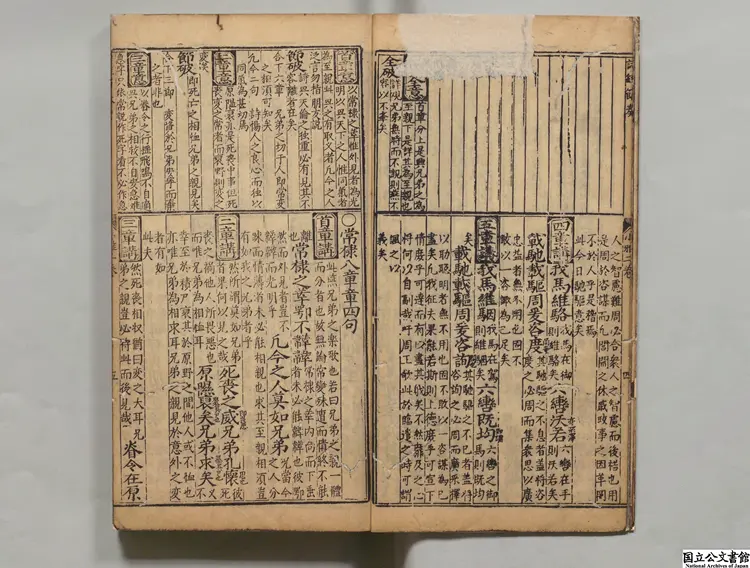 明朝張柱国発刻駱会魁家伝葩経講意金石節奏2