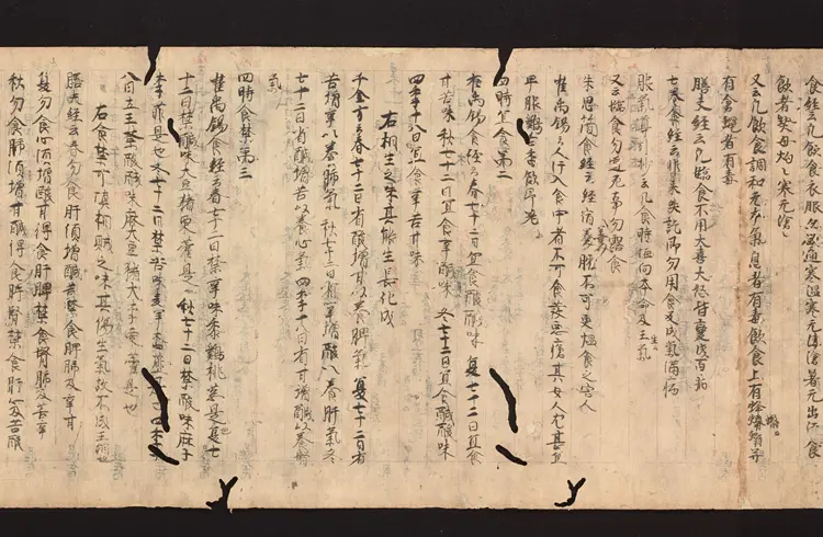 医心方.丹波康赖撰.29.卷二十九.总三十卷.十二世纪抄本.东京国立博物馆藏