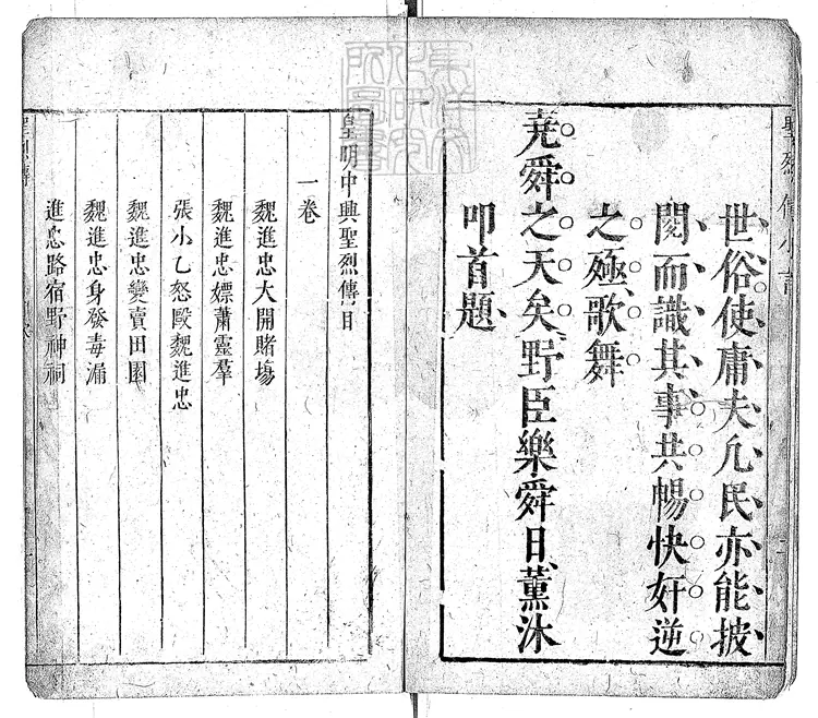 825 皇明中興聖烈傳五卷 明刊本 825 皇明中興聖烈傳五卷 明刊本