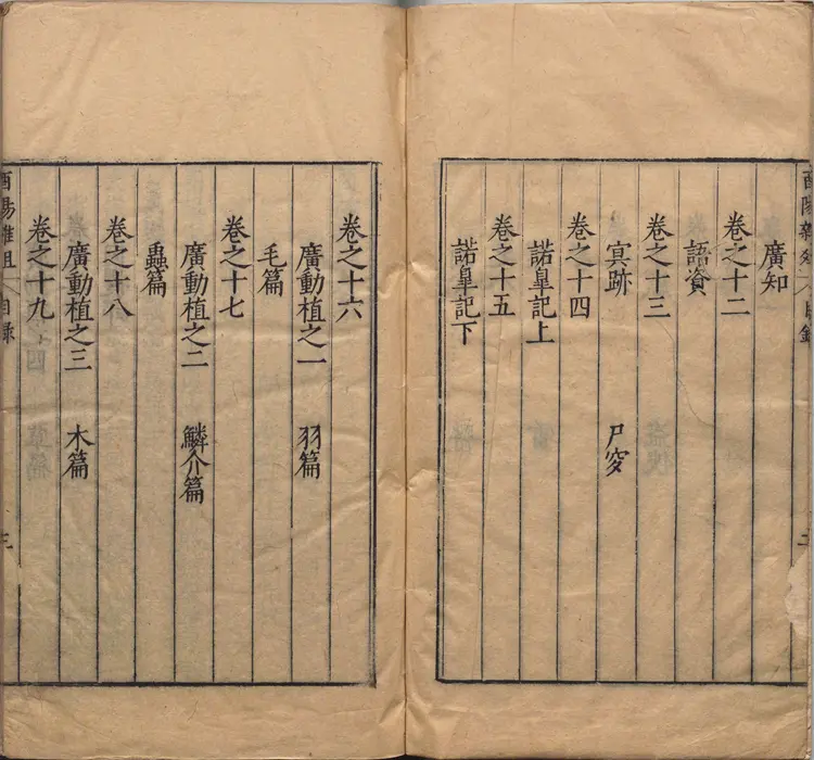 酉阳杂俎.二十卷.唐.段成式著.明万历时期新都汪士贤校刊本 酉阳杂俎.二十卷.唐.段成式著.明万历时期新都汪士贤校刊本