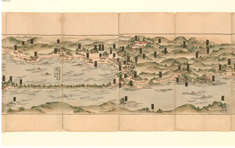 丹后国天桥立図