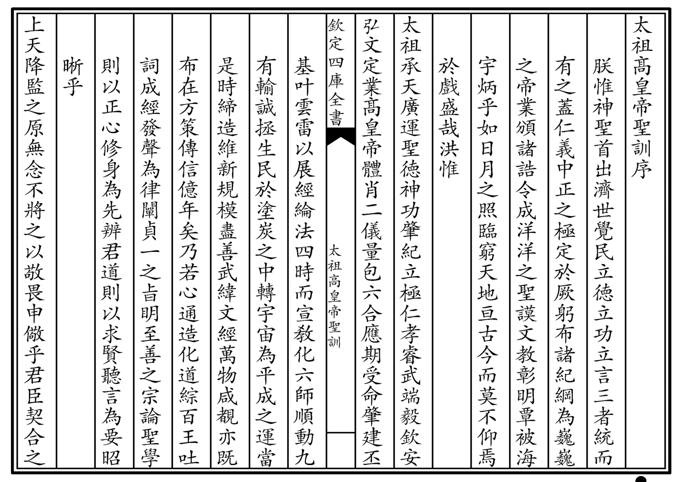 太祖高皇帝圣训(四库本) 太祖高皇帝圣训(四库本)