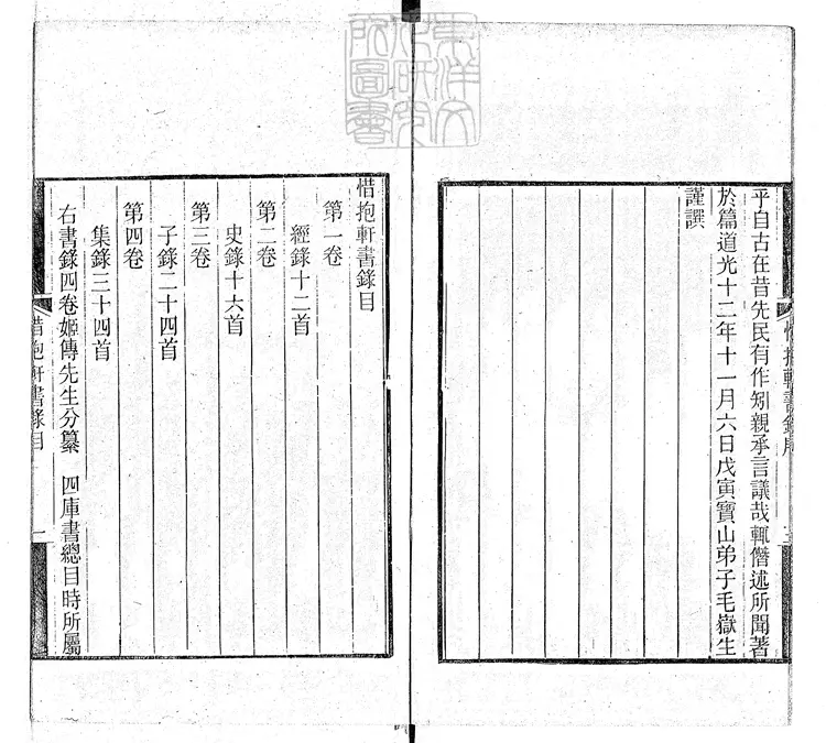 958 [惜抱軒遺書三種]惜抱軒書錄四卷