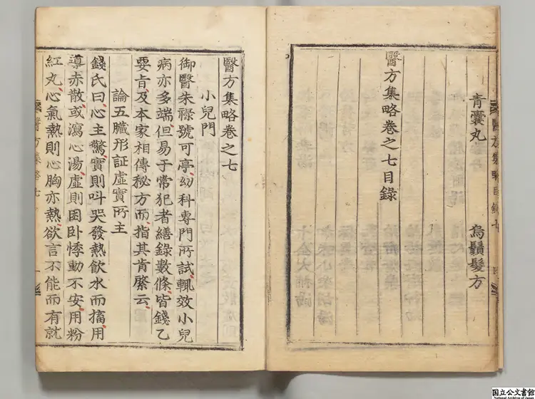 医方集略乙 編者郭鑒(明) 朝鲜刊本 医方集略乙 編者郭鑒(明) 朝鲜刊本