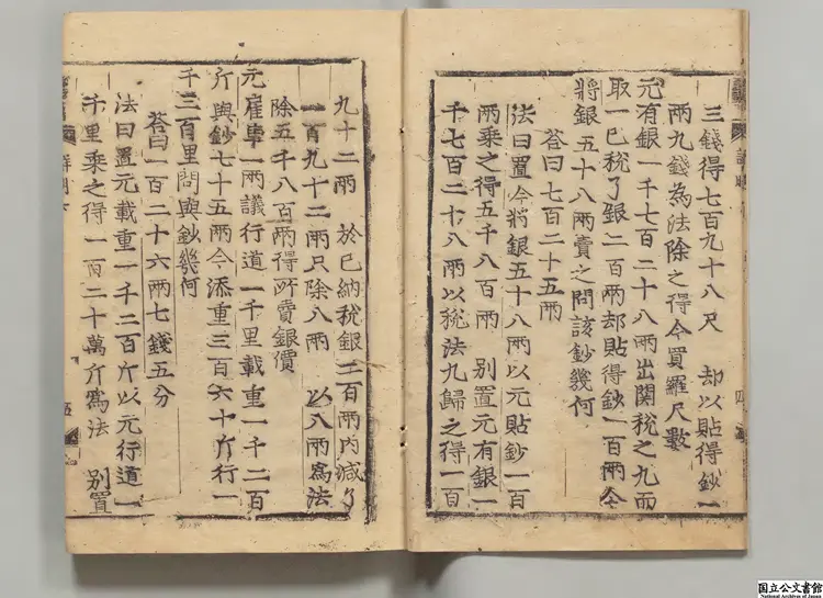 新刊詳明算法 朝鮮刊本 新刊詳明算法 朝鮮刊本